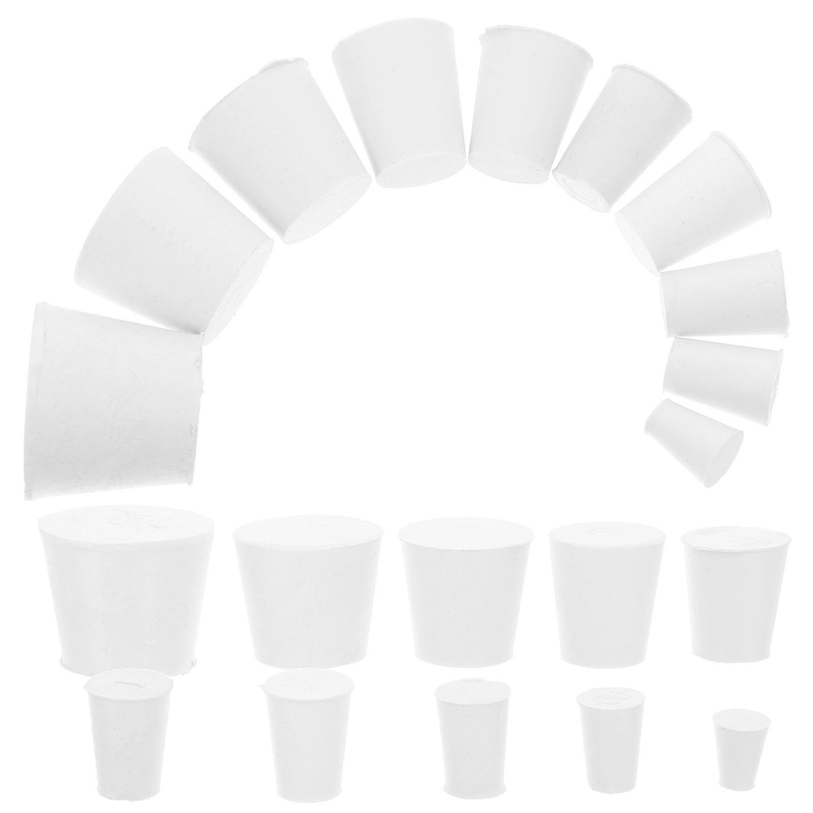 Test Instruments - 22Pcs Solid Rubber Test Tube Stoppers