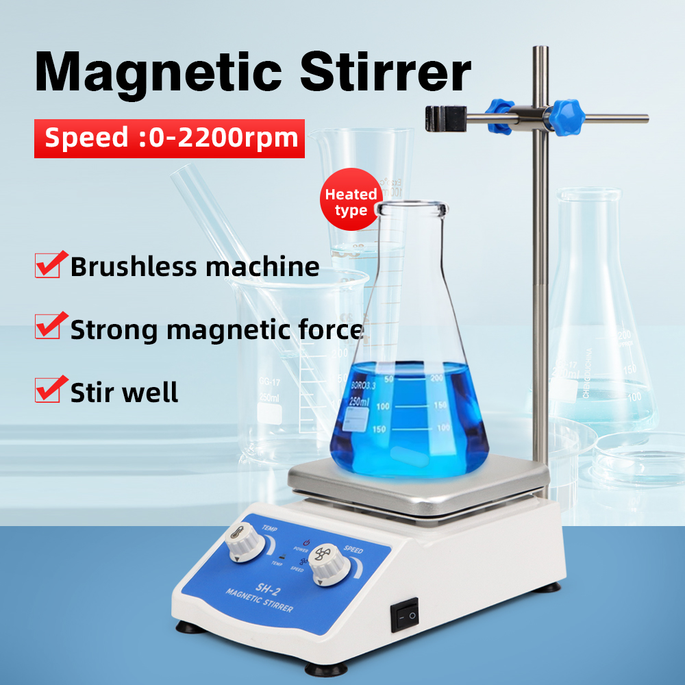 Lab Magnetic Stirrer Hot Plate - Heating Magnetic Stirrer Mixer 1000ml Mixing