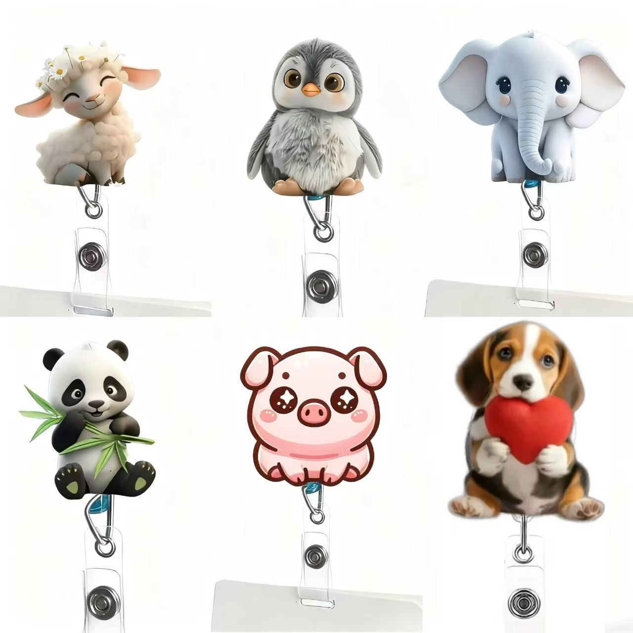 Medical Supplies - 1PC Cute Cat Retractable Badge Reel