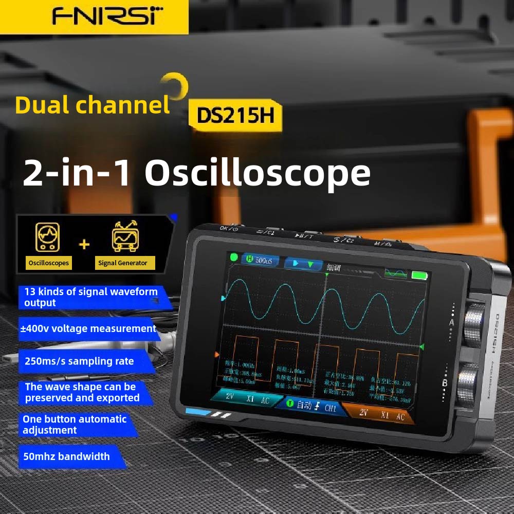 Fnirsi Digital Oscilloscope Handheld - FNIRSI DS215H Handheld Small Hd Screen