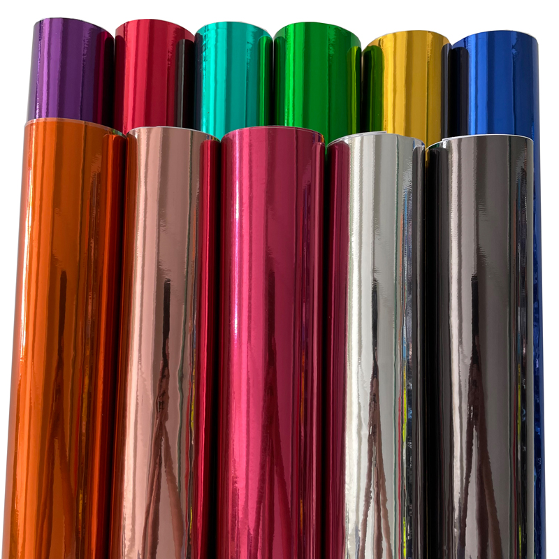 Air Bubble Wrap Roll Packaging - Stretchable Gloss Chrome Mirror Vinyl Wrap
