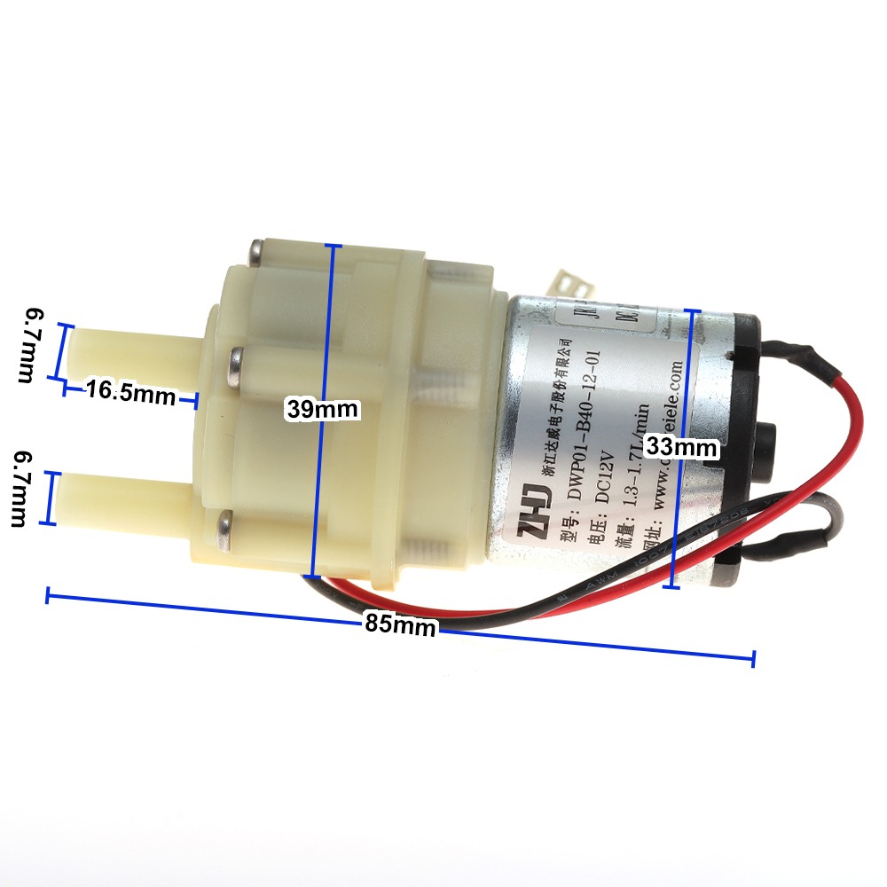 Mini Peristaltic Pump 12V - DC6-12V Small 528 Water Pump with