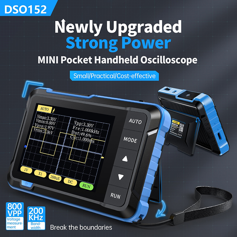 Fnirsi Digital Oscilloscope Handheld - FNIRSI DSO152 Mini Handheld Digital Oscilloscope