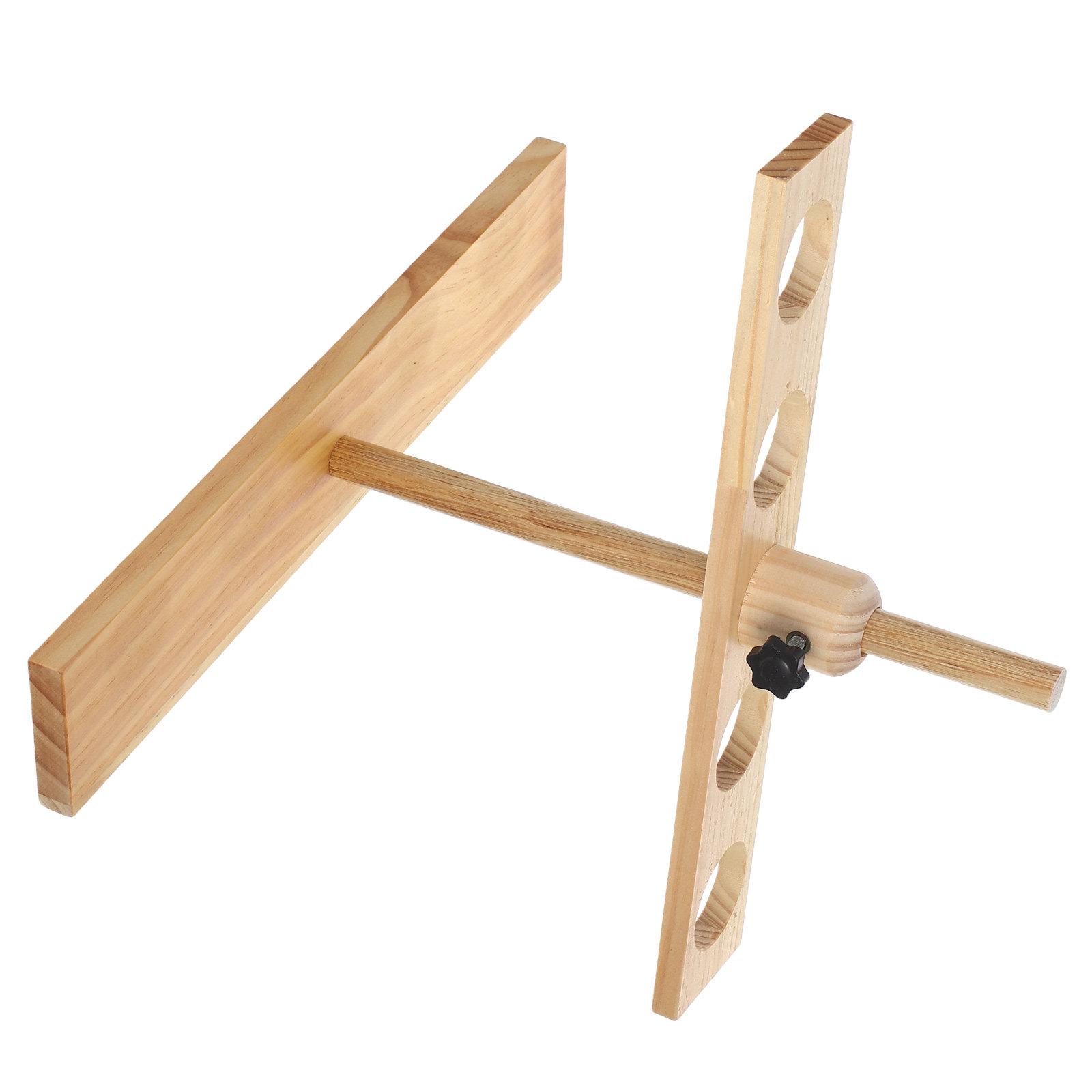 Lab Equipment - Wooden Separatory Funnel Stand Adjustable Height