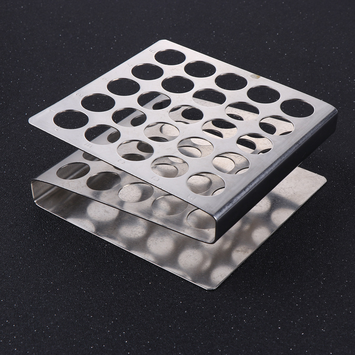 Lab Equipment - Stainless Steel Test Tube Rack Z-Shaped