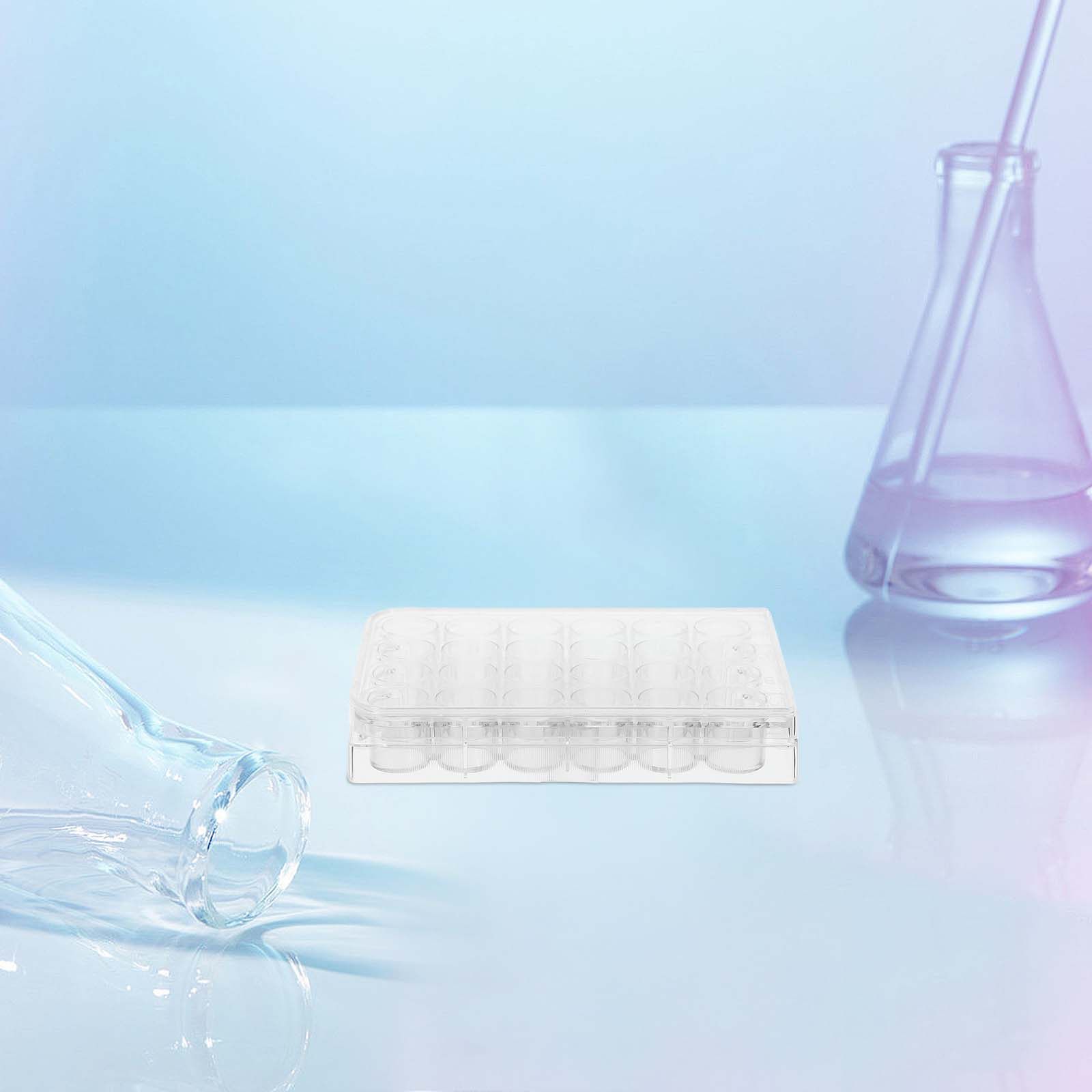 Lab Equipment - 2Pcs 24-Hole Cell Culture Plates Lab