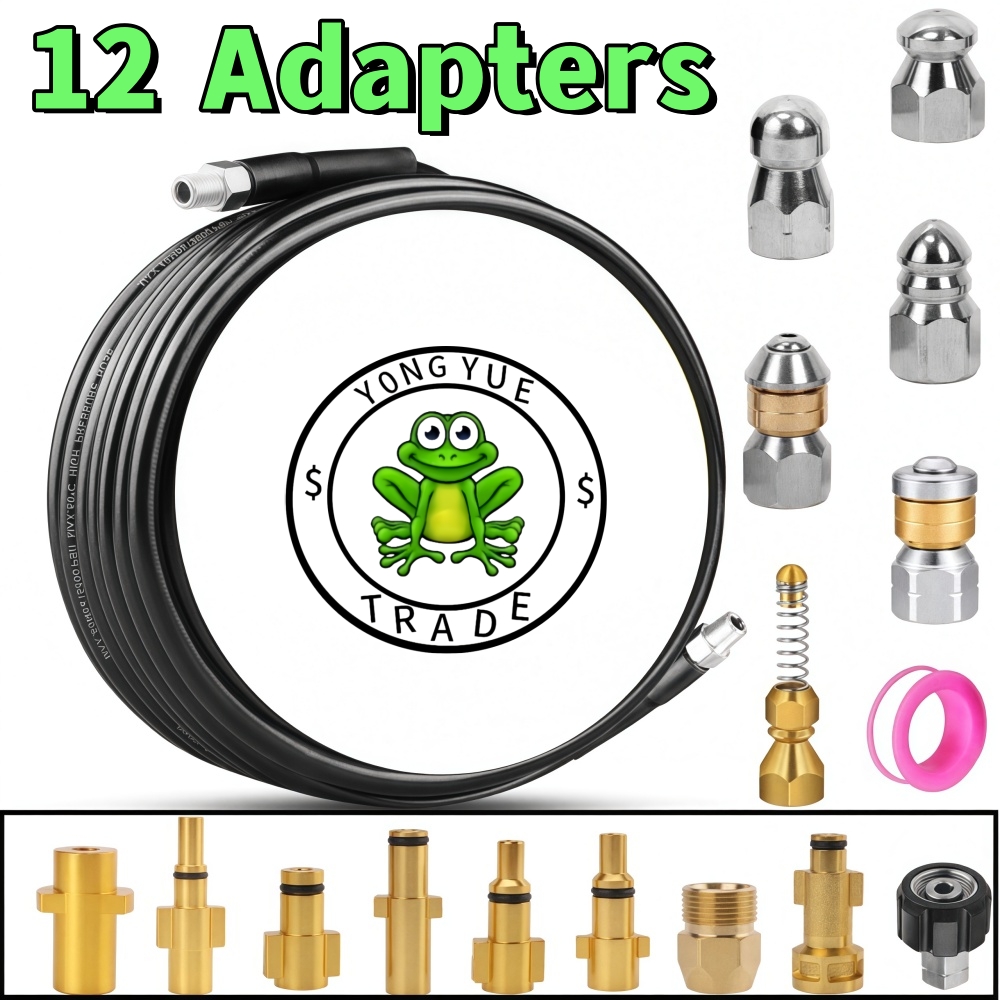 Vacuum Chamber Kit With Pump - 5~50m Pressure Washer Sewer Jetter Kit