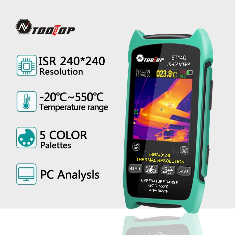 Thermal Imaging Camera Pcb Repair - TOOLTOP ET14C Portable Thermal Imaging Camera