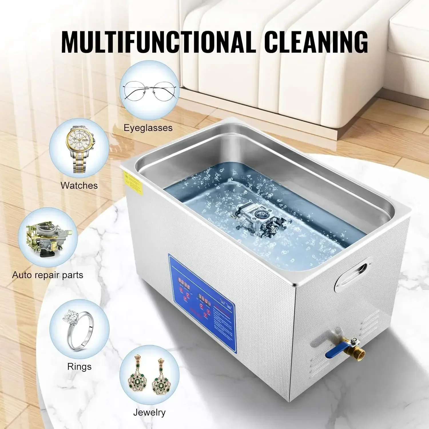 Ultrasonic Cleaner 30L Industrial - [Limited Stock!]Ultrasonic Professional Cleaner, 30L Jewelry
