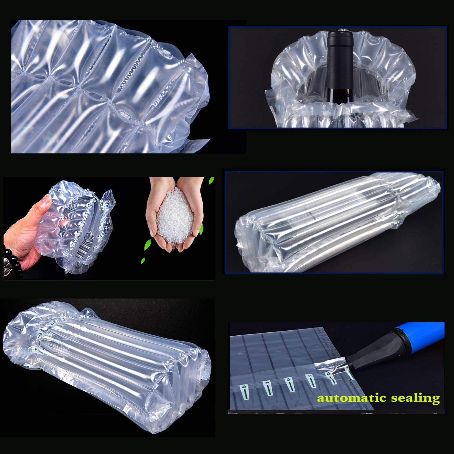 Inflatable Air Buffer Filler P - Air Bubble Wrap Roll Packaging 评论和价格