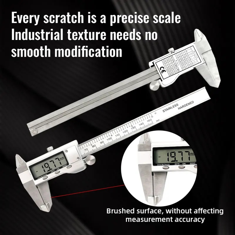 High‑Precision 150mm/6Inch Dig - Digital Caliper 150Mm Stainless Steel 评论和价格