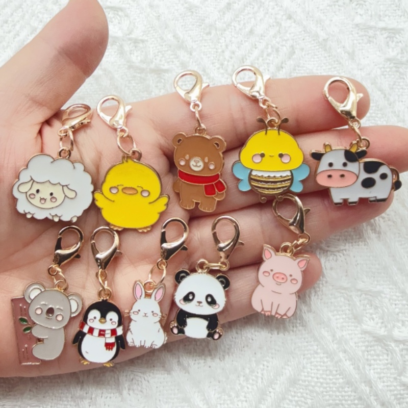 10pcs alloy drip oil cartoon a - Packaging 评论和价格