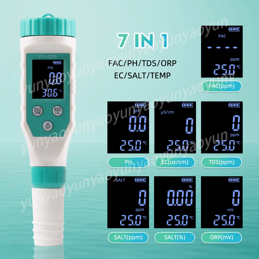 7 in 1 Digital Water Quality T - Ph Meter Digital Water Tester 评论和价格