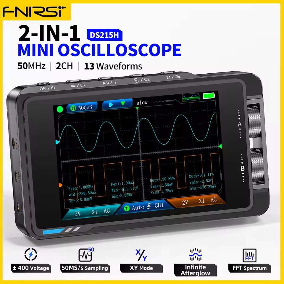 FNIRSI DS215H Handheld Small H - Fnirsi Digital Oscilloscope Handheld 评论和价格