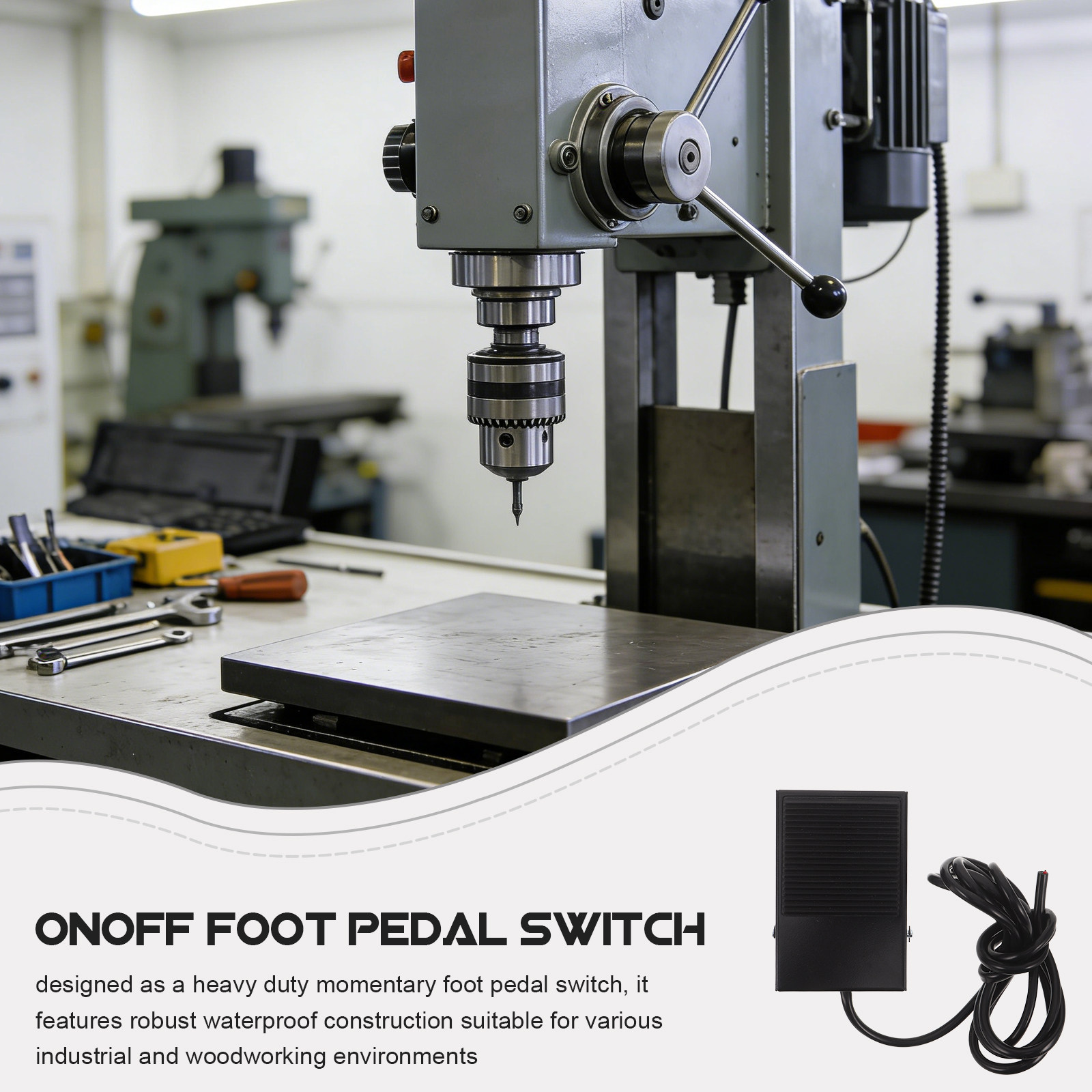 Momentary Foot Pedal Switch fo - Industrial Tools 评论和价格