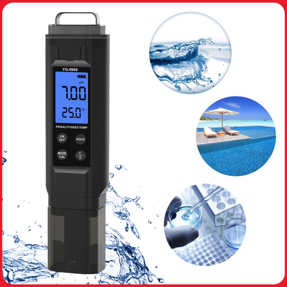 5 in 1 Digital Water Quality T - Ph Meter Digital Water Tester 评论和价格