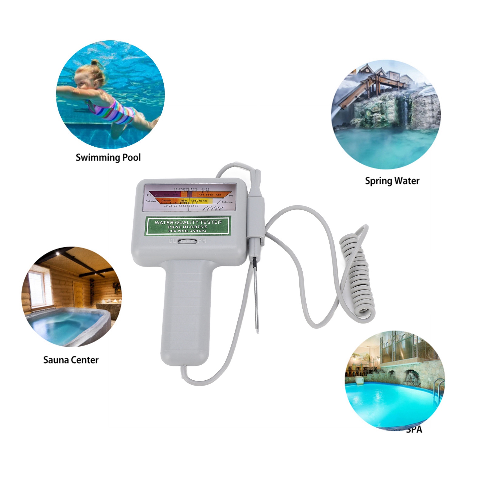 Digital Pool Water Tester pH C - Ph Meter Digital Water Tester 评论和价格