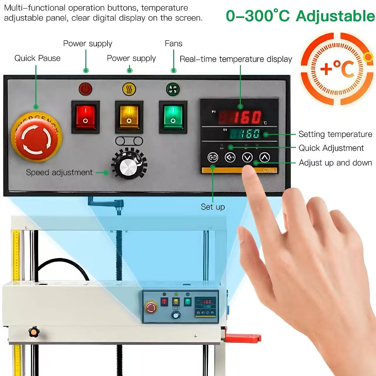 Vertical Continuous Band Seale - Plastic Bag Impulse Heat Sealer 评论和价格