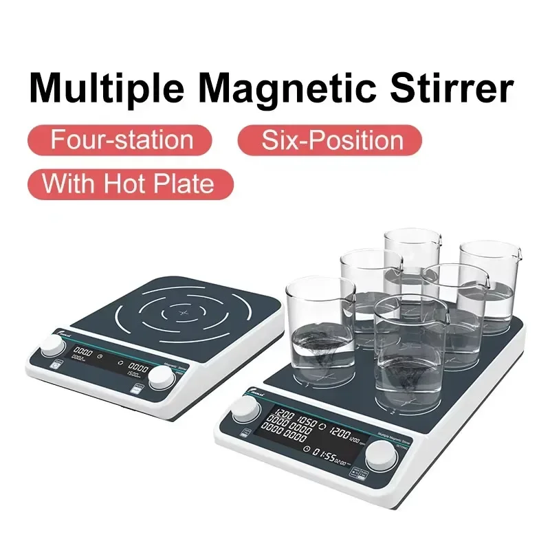 Four-station Six-Position Mult - Lab Magnetic Stirrer Hot Plate 评论和价格