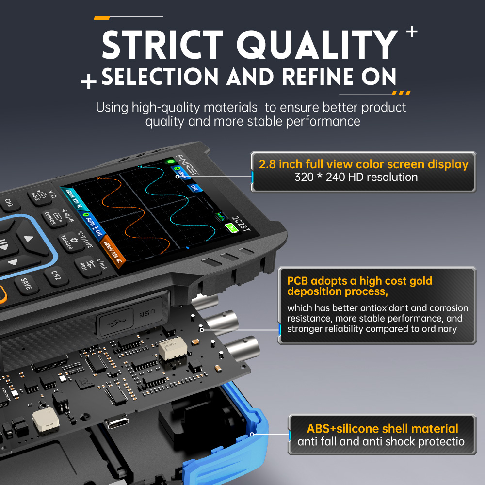 2C23T 3-in-1 Digital Oscillosc - Fnirsi Digital Oscilloscope Handheld 评论和价格