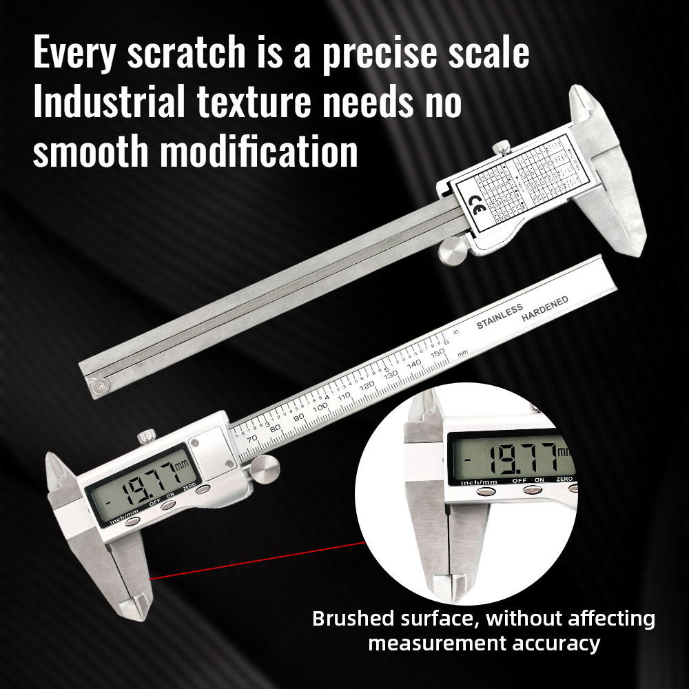 New 6-Inch 0-150mm Stainless S - Digital Caliper 150Mm Stainless Steel 评论和价格