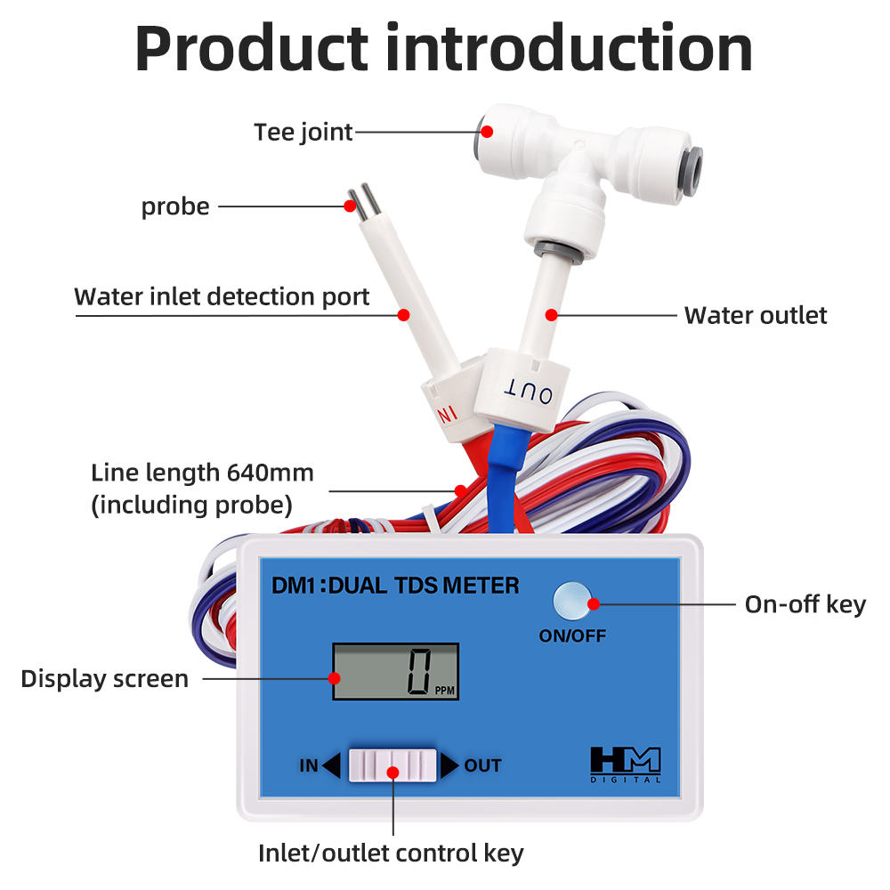 DM1 Dual TDS Water Quality Tes - Ph Meter Digital Water Tester 评论和价格