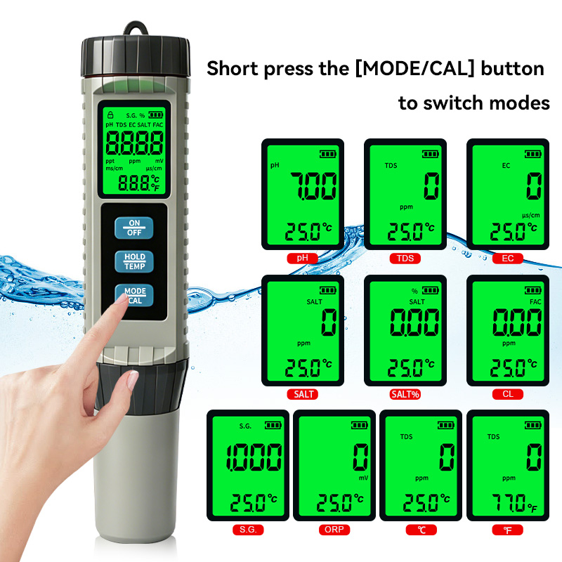 MF-X81 Portable Multi Water Qu - Ph Meter Digital Water Tester 评论和价格