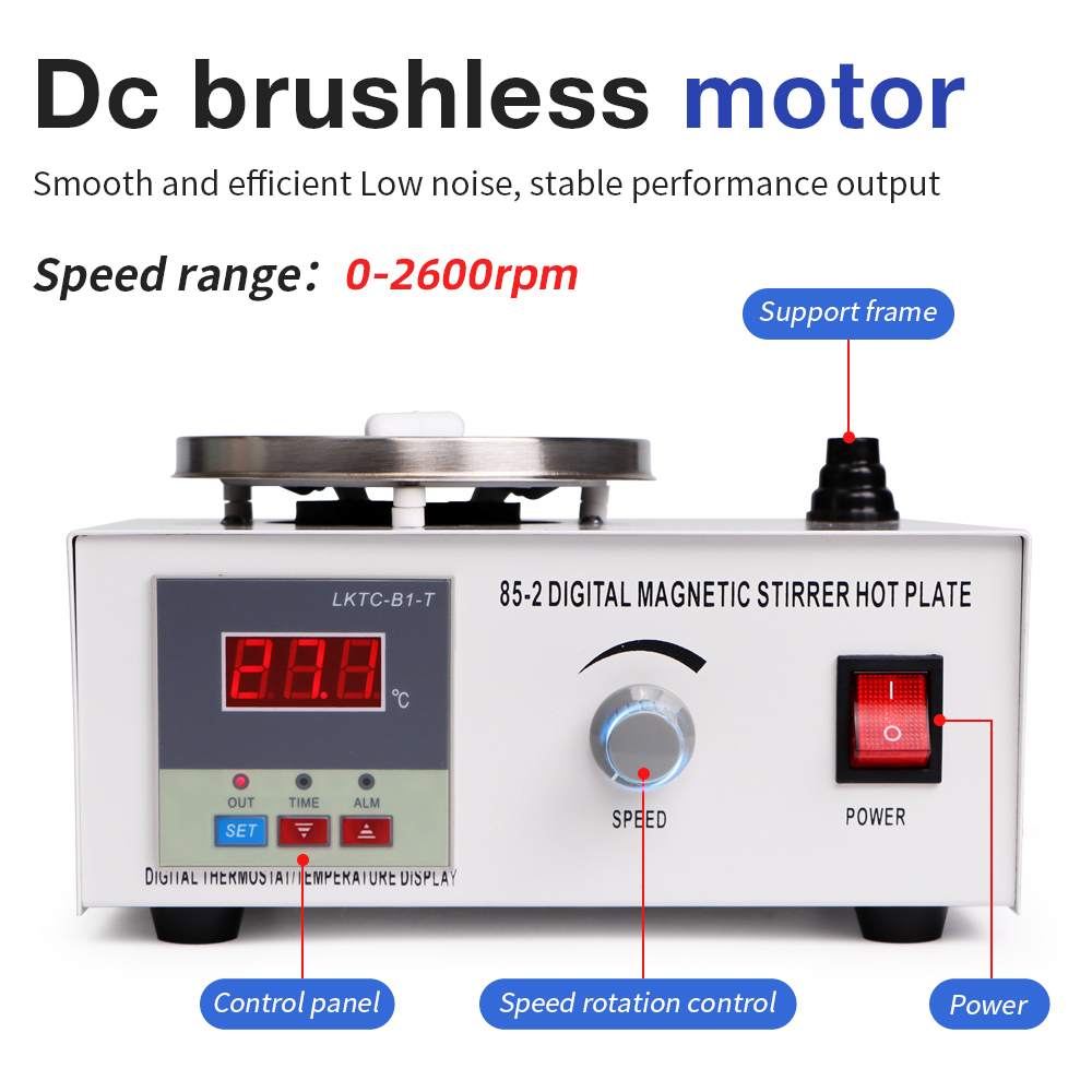 1L Hotplate Magnetic Stirrer 8 - Lab Magnetic Stirrer Hot Plate 评论和价格